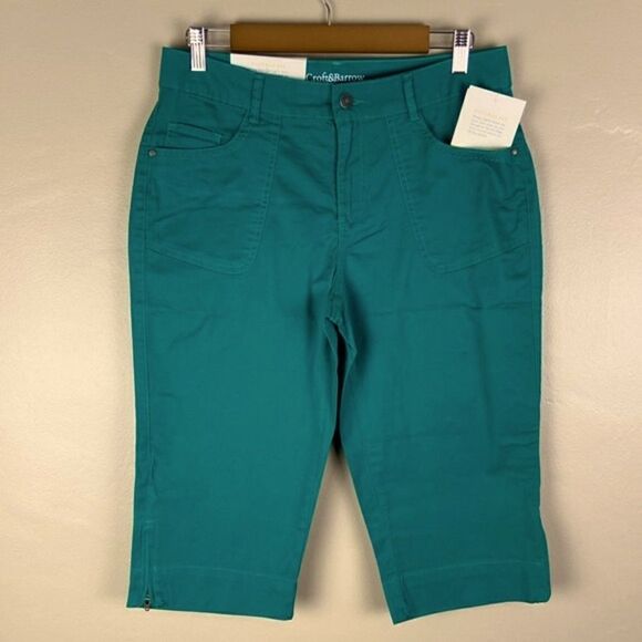 Croft & Barrow NWT Stretch Capri pants 8 - Picture 1 of 9